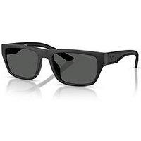 Emporio Armani 0Ea4267U Rectangular Sunglasses - Black