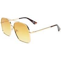 Le Specs Womens Civelle Oversized Square Gradient Sunglasses - Gold