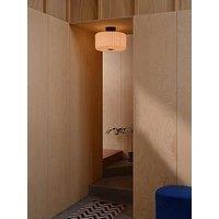 Nordlux Vivienne Ceiling Light Black With Shade Paper And Linen Fabric