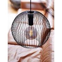 Nordlux Beroni 35 Pendant Lamp With Open Metal Shade - Black