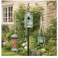 Cath Kidston Green Floral Bird House/Peanut Feeder/Tea Cup Feeder