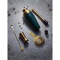 Vonshef Parisian Green And Gold Cocktail Shaker Set - 6 Piece