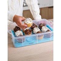 Vonshef 3 Tier Cupcake Carrier Blue