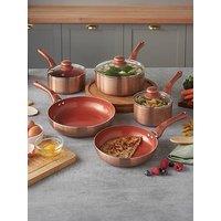 Vonshef Copper Effect Pans - 8 Piece Set