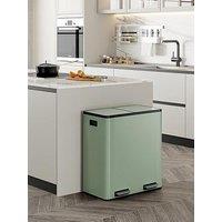 Vonhaus Matte Sage Green Double Bin - 60L
