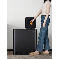 Vonhaus Matte Black Double Bin - 60L