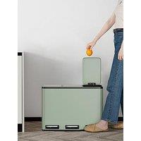 Vonhaus Matte Sage Green Triple Bin - 45L