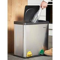 Vonhaus Double Compartment Pedal Recycling Bin - 36L