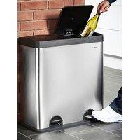 Vonhaus Double Compartment Pedal Recycling Bin - 60L