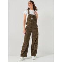 Levi'S Fl Baggy Corduroy Overall Dungarees - Brown
