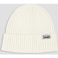 Levi'S Rib Knit Sunset Beanie - White