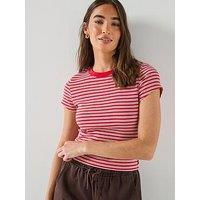 Levi'S Essential Baby Striped T-Shirt - True Red