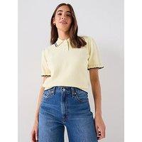 Levi'S Super Soft Summer Short Sleeve Polo Shirt - Pear Sorbet - Yellow