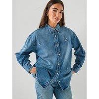 Levi'S Jordan Denim Trip On Drip Shirt - Blue