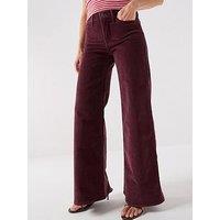 Levi'S 318 Shaping Wide Leg Corduroy Pants - Brown