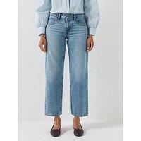 Levi'S Womens Superlow Straight Fit Light Wash Jeans - Let Love In