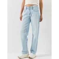 Levi'S Womens Superlow Straight Fit Jeans - Abraided Art