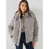 Levi'S Tate Bubble Puffer Jacket - Gingham Plaid