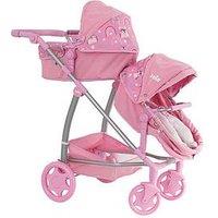 Joie Jr Evalite Twin Doll Pushchair - Pink & Lilac