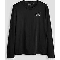 Ea7 Emporio Armani Boys Train Core Id Long Sleeve T-Shirt - Black