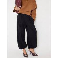 River Island High Rise Balloon Trousers - Black