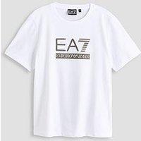Ea7 Emporio Armani Boys Train Visibility Short Sleeve T-Shirt - White
