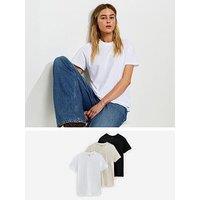 New Look Cotton Pack Of Three Relaxed Fit T-Shirts