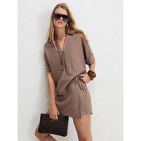 River Island Linen Skort - Beige
