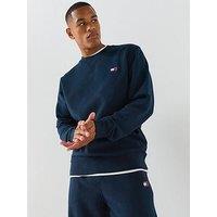 Tommy Jeans Regular Badge Crew Sweatshirt - Dark Blue