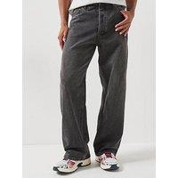 Tommy Jeans Theo Baggy Loose Fit Jeans - Denim Black - Black
