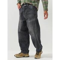 Tommy Jeans Mens Ashton Barrel Loose Fit Jeans - Black