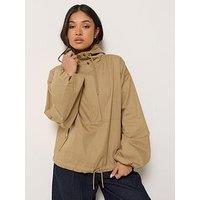 Pixiegirl Petite Over Head Wind Breaker - Brown
