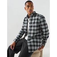 Tommy Jeans Regular Flannel Check Long Sleeve Shirt - Black