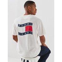 Tommy Jeans Relaxed Wavy Flag T-Shirt - White