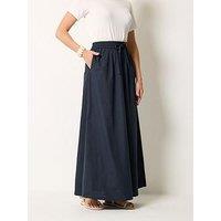 Long Tall Sally Pull On Maxi Skirt - Blue