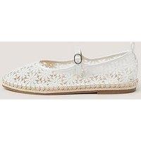 Monsoon Lola Lace Espadrille - Cream