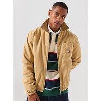 Tommy Jeans Logo Padded Zip-Thru Jacket - Sandy Beige