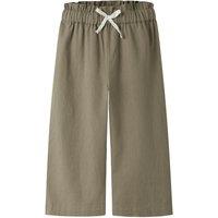Name It Mini Girls Wide Leg Bow Detail Trousers - Khaki