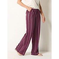 Long Tall Sally Twisted Rope Wide Leg Trousers 34" - Red