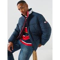 Tommy Jeans Vail Flag Puffer Jacket - Blue