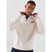 Tommy Jeans Contrast Collar Relaxed Rugby Shirt - Off White