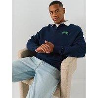 Tommy Jeans Relaxed Tommy Hilfiger Rugby Shirt - Navy
