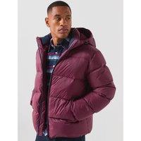 Tommy Jeans Mens Essential Down Puffer Jacket - Red
