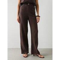 Mango Balloon Cotton Co-Ord Trousers - Brown