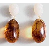 Mango Earrings Tamina - Brown