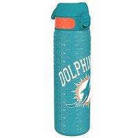 Ion8 Leak Proof Slim Water Bottle, Stainless Steel, Nfl Dolphins, 600Ml (20Oz)