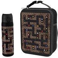 Ion8 Bundle Water Bottle + Straw + Lunch Bag , I8Rf500Pkgame + I8Xstrawppmed + I8Lbkgame