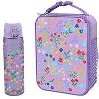 Ion8 Bundle Water Bottle + Straw + Lunch Bag , I8Rf500Pvflow + I8Xstrawppmed + I8Lbvflow