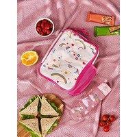 Ion8 Bundle Water Bottle + Straw + Lunch Bag , I8Rf500Ppunirain + I8Xstrawppmed + I8Lbpunirain