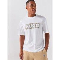 Hugo Blue Nerpient Graphic T-Shirt - White